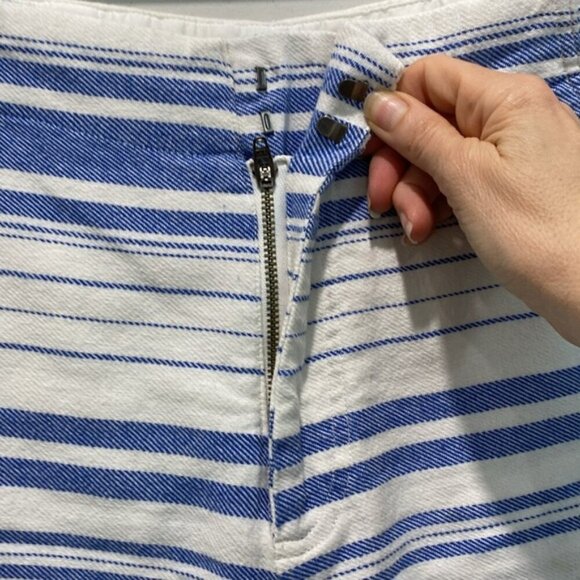 Joie Stripe High Rise Shorts Size 6 - Picture 4 of 10